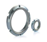 Nylon Lock Auto-Bloqueo Tuerca Redonda de Bloqueo ranurado M10 M12 M14 M16 M20 M30 M65 DaJiKan (Size : M20X1.0)