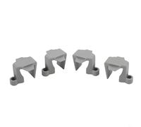 Nylon Marine Pontón Fender Clip Barco Parachoques Gancho Cierre Para Acoplamiento Cuerdas de Amarre Negro Y Gris Color Juego De Cuatro Ganchos (Gris)