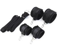 Nylon Negro Multifuncional Ajustable 2 Accesorios De Fitness De Yoga Lineal, FáCil De Llevar Y Almacenar - D8