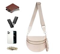 Nylon Shoulder Bag - Zipper Purse, Adjustable Strap Large Capacity Spacious Wallets, Trendy Shoulder Bags | For Women Girls Daily Commute Shopping Work School Weekend Outing Travel Business Meeting