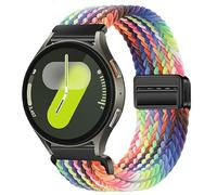 Nylon Strap 20mm Compatible with Huawei Watch GT2 GT3 42mm, Samsung Galaxy Watch 7/6/5/4 40mm 44mm 43mm 45mm 46mm 47mm, Garmins Vivoactive 5/6/3, Amazfits GTS 5/4, Braided Stretchy Magnetic Watch Band