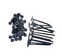 Nylon Universal Cable Tie Buckle, 100PCS UV Resistant Heavy Duty Self-Locking Zip Ties Holder with Pin and Button Design, for Car Daily Repair, Wire Management, Home Use (200Pcs)