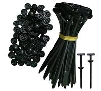 Nylon Universal Cable Tie Buckle for Car, Heavy Duty Self-Locking Zip Ties Holder with Pin & Button Design, Plastic Cable Ties Tool Fasteners for Car Daily Repair. (100Pcs)