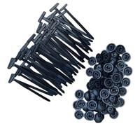Nylon Universal Cable Tie Buckle, Heavy Duty Self-Locking Nylon Zip Ties Holder, Multipurpose Plastic Cable Ties Tool for Car Daily Repair Quick Fix (200pcs)
