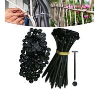 Nylon Universal Cable Tie Buckle, Heavy Duty Self-Locking Nylon Zip Ties Holder, Push Mount Pin and Button Cables Strap, Multipurpose Plastic Cable Ties Tool, Fast Repair and Fix Tool (100PCS)