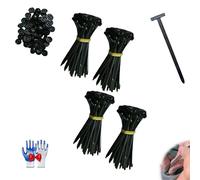 Nylon Universal Tie Buckle Zip, Cable Tie Buckle Zip Tie, Fastening Clip, 50pcs Nylon Universal Cable TieBuckle, Heavy Duty Self-Locking NylonZip Ties Holder, for Car Daily Repair (200pcs)