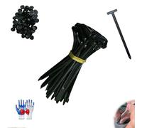 Nylon Universal Tie Buckle Zip, Cable Tie Buckle Zip Tie, Fastening Clip, 50pcs Nylon Universal Cable TieBuckle, Heavy Duty Self-Locking NylonZip Ties Holder, for Car Daily Repair (50pcs)