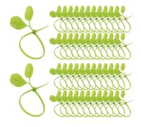 Nylon Zip Ties 50-Pieces Leaf-Shaped - Flower Straps Self-Locking Wire Ties