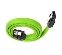 Nylons Trenzados Cable Sataiii 50 Cm Color Coincidentes Conectores Clip Bloqueo Seguro para Componentes PC