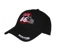 Nyls Creation Gorra 66 Negro Estilo Biker Moto Americana Vintage, Negro , Talla única