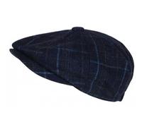 Nyls - Gorra de Gavroche azul de lana a cuadros estilo inglés vintage Surwal - Talla única - Azul