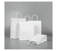 NYMFEA yaoqijie 10PC / porciónbolsas de regalocon asasmultifunciónLibro BlancoBolsas3TamañoreciclablesRopade Protección Ambientalzapatos y Bolsa Lasting (Size : M-21x27x11cm)