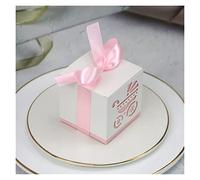 NYMFEA yaoqijie 20/50 / 100pcs Pie Candy Caja Carro Carro Bolsa Dulce Huellas Favoritos Favor Favor Regalo Cajas Ducha Cumpleaños Bautismo Contenedor Lasting (Color : Carriage Pink, Size : 50pcs)