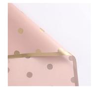 NYMFEA yaoqijie 20 unids/Set 58X58cm Papel Liso de Lunares Papel de Regalo de Flores Materiales de Embalaje Floral Papel Mate Lasting (Color : 3)