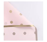 NYMFEA yaoqijie 20 unids/Set 58X58cm Papel Liso de Lunares Papel de Regalo de Flores Materiales de Embalaje Floral Papel Mate Lasting (Color : 2)