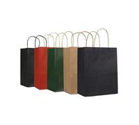 NYMFEA yaoqijie 30/10 /80pcsKraftBolsa de papelcon asasFestivalbolsa deregalode altacalidadbolsos de Compras Lasting (Color : Mix Color B, Size : 21X27X11CM_10PCS)
