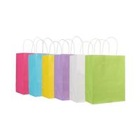 NYMFEA yaoqijie 30/10 /80pcsKraftBolsa de papelcon asasFestivalbolsa deregalode altacalidadbolsos de Compras Lasting (Color : Mix Color A, Size : 15X21X8CM_30PCS)