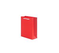 NYMFEA yaoqijie 30pcs/ porciónmacizaBolsasEspesarregalo de KraftPapel PapelBolsa Dela Boda del cumpleañosajuste for los regaloscon la manija21*15 * 8cm Lasting (Color : Red, Size : 16x12x5.7cm)