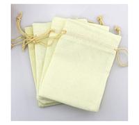 NYMFEA yaoqijie 50 unids Bolsa de Regalo Estilo Vintage arpillera Natural joyería de Lino de Lino Bolsa de Almacenamiento de Viaje Mini Caramelo Jute Embalaje Bolsas Lasting (Color : Be
