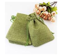 NYMFEA yaoqijie 50 unids Bolsa de Regalo Estilo Vintage arpillera Natural joyería de Lino de Lino Bolsa de Almacenamiento de Viaje Mini Caramelo Jute Embalaje Bolsas Lasting (Color : Ar