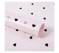 NYMFEA yaoqijie 50X70CM 5 unids/Set Papel de Regalo DIY artesanía Hecha a Mano Estrella Amor Punto patrón Papel tisú Floral Material de Embalaje Lasting (Color : 6 UK)