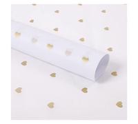 NYMFEA yaoqijie 50X70CM 5 unids/Set Papel de Regalo DIY artesanía Hecha a Mano Estrella Amor Punto patrón Papel tisú Floral Material de Embalaje Lasting (Color : 4)
