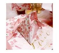 NYMFEA yaoqijie Caja de Dulces Favor de Boda Bolsas de Regalo El Estilo de la Flor de Cerezo Cajas de Caramelo Ducha Favors Favores Cajas de Regalo Lasting