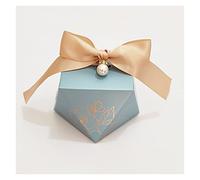 NYMFEA yaoqijie Caja de Regalo Diamante Forma de Papel Cajas de Caramelo Caja de envasado de Chocolate Favores de Boda for huéspedes Fiesta de cumpleaños Lasting (Color : Gold, Size : 100 PCS)