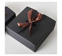 NYMFEA yaoqijie Cajasde Papel kraftcon la Cinta,Cajas del Favor Dela Boda, Cajas del Favor,Cajas de regalodel partido30pcs/ Lot Lasting (Color : Schwarz, Size : 8x8x5cm)