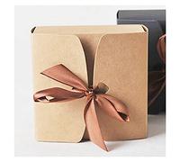 NYMFEA yaoqijie Cajasde Papel kraftcon la Cinta,Cajas del Favor Dela Boda, Cajas del Favor,Cajas de regalodel partido30pcs/ Lot Lasting (Color : Kraft, Size : 14x14x5cm)