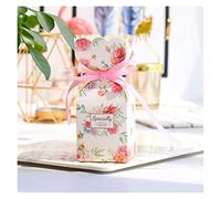 NYMFEA yaoqijie Nueva Caja Cinta de Boda favores decoración y Cajas de Dulces for Suministros de Fiestas de cumpleaños Lasting (Color : Rosa, Size : 50 PCS)