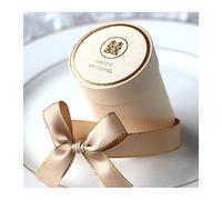 NYMFEA yaoqijie Nuevo Cilindro Caja de Caramelo de Chocolate Favores de Boda y Cajas de Regalo for decoración de Bodas Bolsas de Regalo Suministros de Fiesta Lasting (Color : Beige, Size : 20pcs)