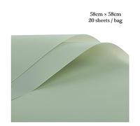 NYMFEA yaoqijie Papel Brillante for Envolver Flores de Estilo Coreano, Papel Impermeable Mate Grueso de Color sólido, Suministros de Embalaje de Regalo for Ramo Floral Lasting (Color : 10)