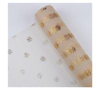 NYMFEA yaoqijie Rollo de Papel for Envolver Flores de 50CMX5Y, Suministros Florales for Flores Frescas, Embalaje de Ramo de floristería de Malla Lasting (Color : Khaki)