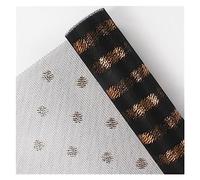 NYMFEA yaoqijie Rollo de Papel for Envolver Flores de 50CMX5Y, Suministros Florales for Flores Frescas, Embalaje de Ramo de floristería de Malla Lasting (Color : Schwarz)