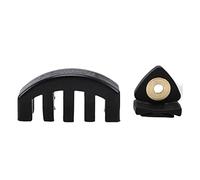 NYMFEA yaoqijie Silenciador de Goma for práctica de violín Profesional for 4/4 3/4 1/2 Violino Viola Accesorios de práctica Lasting (Color : Schwarz)