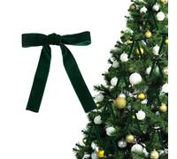 Nymora 12 Stück dunkelgrün 13x18cm Weihnachtsdeko Schleifen Bögen für Weihnachten Baum Deko - Weihnachten Dekoration Geschenkschleife - Weihnachtsschleifen für Weihnachtskranz Geschenke