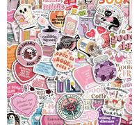 Nymora 150 Stück Romantik-Buch-Aufkleber für Kindle, Zum Lesen, Booktok, Glitzer, Vinyl-Aufkleber für Laptop, Wasserflaschen, Scrapbook, Wasserdicht Bookish Stuff