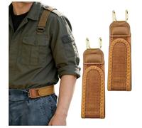 Nymora 2 Pack Cinturones Sin Hebilla para Hombre y Mujer, Cinturón Elástico Sin Hebilla con Gancho de Metal, Cinturón Unisex Sin Hebilla para Vaqueros y Trabajo al Aire Libre