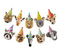 Nymora Banner de Cumpleaños Feliz de Safari Party Animales - Decoración de Cumpleaños Wild One, Decoración de Pastel, Jungla, Decoraciones de Fiesta Animal para Niños, Decoraciones de Tema de Jungla p