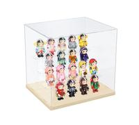 Nynelly 4 Niveles escaparate acrílico Transparente, Caja de presentación, escaparate a Prueba de Polvo para Figuras de acción, Juguetes de colección, Nuez, 31.7 cm x 24 cm x 29.5 cm