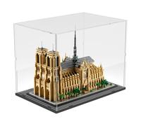 Nynelly Vitrina acrílica para Lego Notre Dame de Paris 21061, vitrina para modelos de figuras montadas, a prueba de polvo, caja de exhibición transparente gruesa (negro)