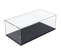 Nynelly vitrina de acrílico para colección de Lego 42083 y 42096, caja de exhibición a prueba de polvo para figuras Action Pop, 23,6 x 11,8 x 7,9 pulgadas, negro