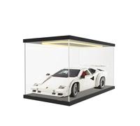 Nynelly Vitrina Expositora con Luz, Transparente Vitrina Acrílica para Lego 42204 10330 10295 10337, Antipolvo Expositor Metacrilato Caja para Coleccionables Modellini Auto Figuras, 40x20x20cm, Negro