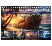 Nyorana - Die verborgene Insel (Tischkalender 2026 DIN A5 quer), CALVENDO Monatskalender: Eine geheimnisvolle Insel namens Nyorana