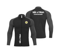Nyrien Chaqueta de Ciclismo Hombre Is.le Of M.a.n T.T, Térmico y Cortaviento MTB Abrigo, senderismo, senderismo, montañismo, hombre(Black,4XL)