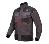 Nyrien Chaqueta de Trabajo Para Hombres Ha. ya-bu.sa, con Cremallera y Múltiples Bolsillos, para trabajos al aire libre, proyectos(M)