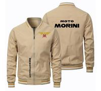 Nyrien Chaqueta Hombre Entretiempo Moto Morin.i, Cárdigan con Cremallera con Bolsillo, Cazadora Cortaviento, hombre(Khaki,M)