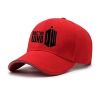 Nyrien Gorras para Hombre Doc.Tor Who, Gorra Trucker Clásica Ajustable Unisex, Gorra de Deportes al Aire Libre Transpirable, Gorras(Red)