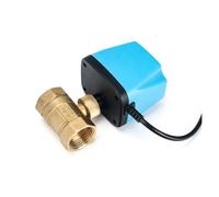 NYRXRYTCA 1 Uds 1/2 "3/4" 1 "2" válvula de Bola eléctrica Normalmente Abierta 220V 12V 24V válvula de Bola eléctrica de latón de 2 Cables válvula solenoide de Repuesto(12VDC-Open,1 Inch)